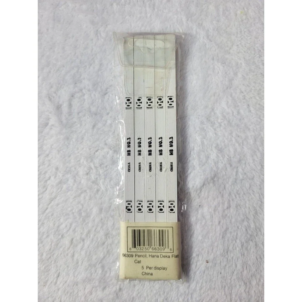 Hana Deka Club Series Collector No. 1 Square Flat No. 2 Pencils Cats VTG
